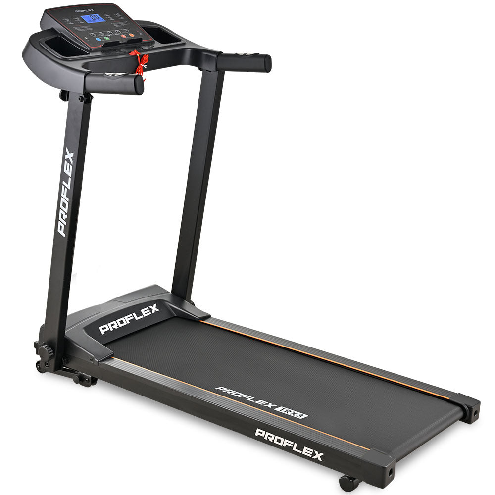 TRX3 Electric Treadmill, Compact Size, Foldable, USB/MP3, Pulse Sensors