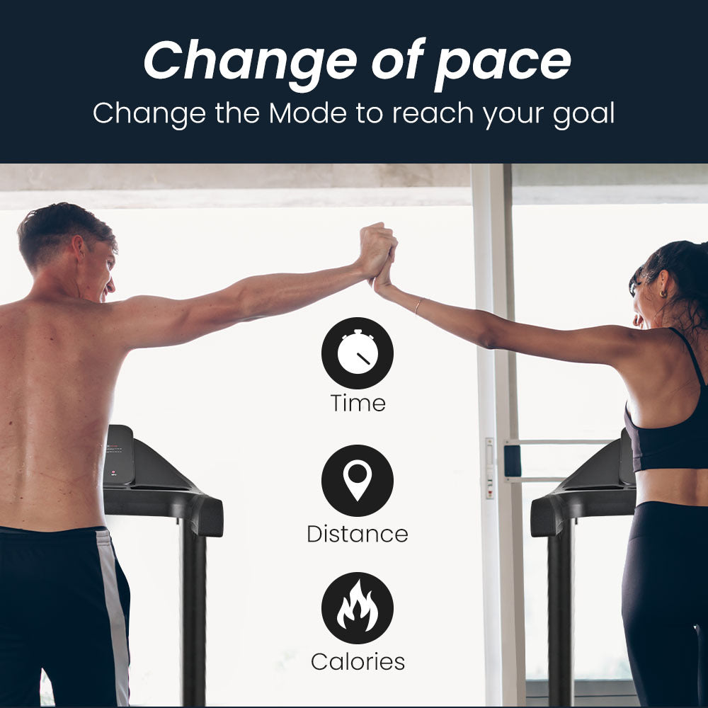 TRX4 Electric Treadmill, Medium Size, Foldable, Suspension, Bluetooth, USB/MP3, Pulse Sensors, Fitness Tracker