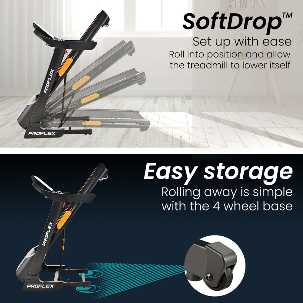 TRX9s Electric Treadmill, Large Size, 450mm Belt, 10-inch display, Foldable, Suspension, Auto Incline, WiFi, Bluetooth, Pulse Sensors