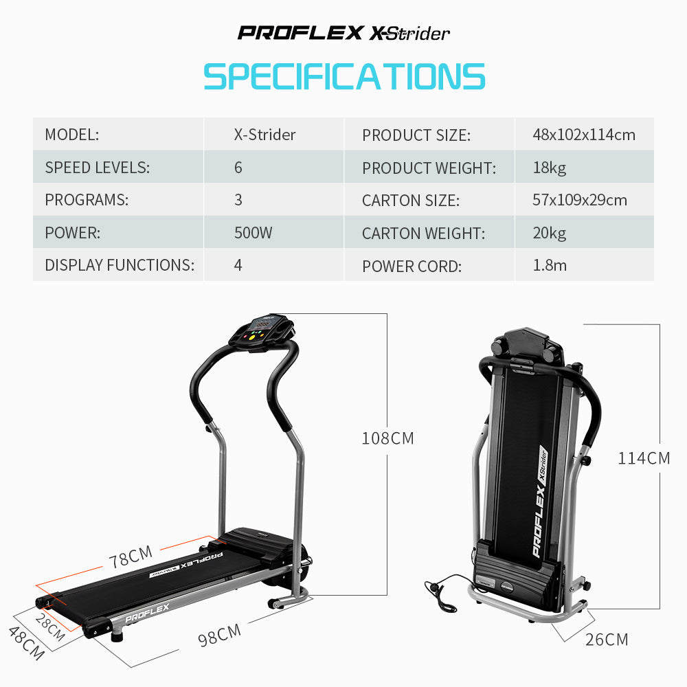 Mini Walking Electric Treadmill Compact Exercise Machine Fitness Equipment