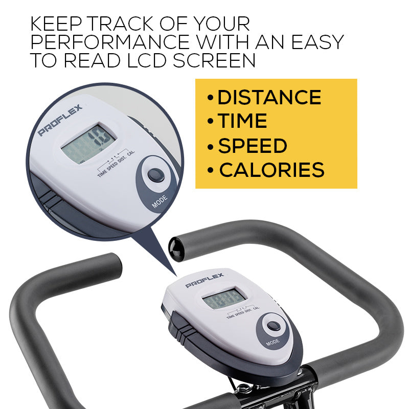 Folding Magnetic Exercise X-Bike - Bicycle Cycling Flywheel Fitness