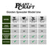 PLANTCRAFT Spreader 12V 36kg 30L Lawn Seed Fertiliser, for ATV, Ride on Mower, with Rain Cover
