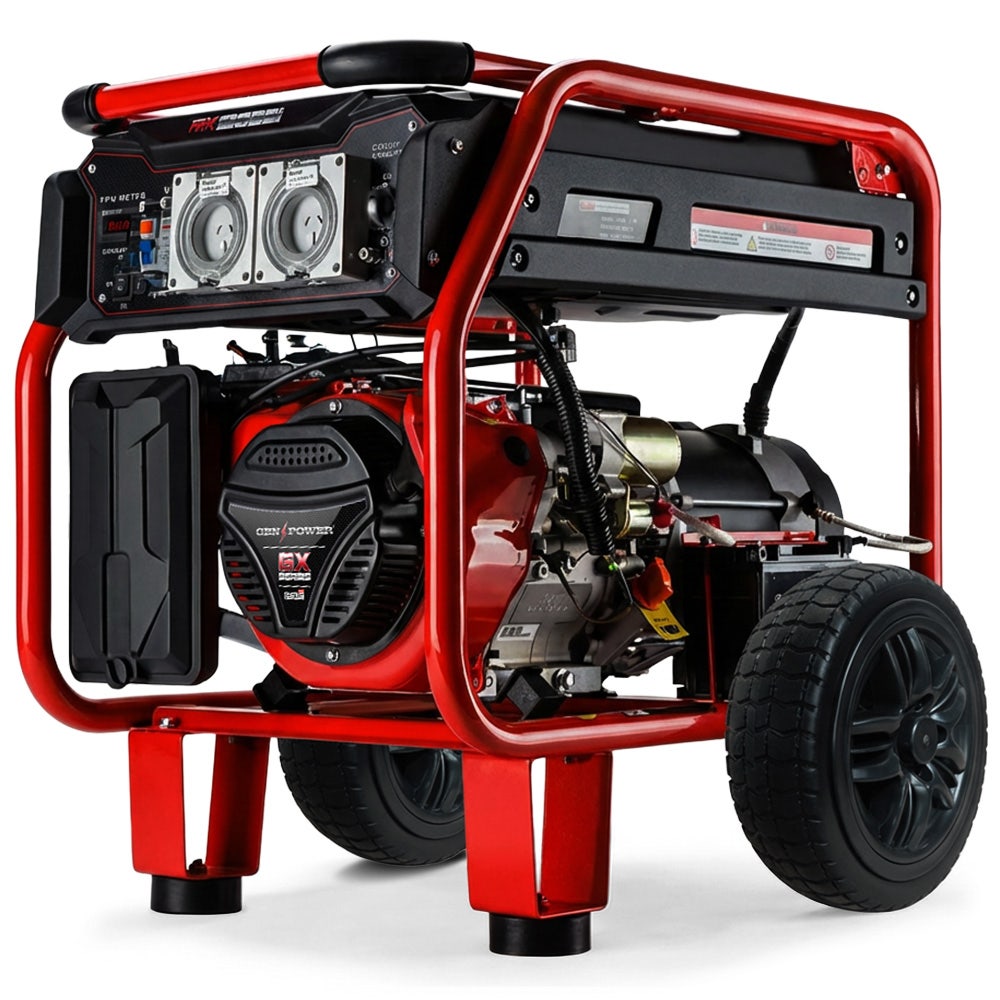 Portable Petrol Generator 8.4kW Max 6kW Rated Single Phase 18HP 420cc 4-Stroke Engine