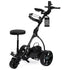 THOMSON E5000 Pro Lithium Golf Buggy, 36 Hole, Only 12kg, Easy Fold, Electric Motorised Buggy Trolley Cart w/ Seat, Black