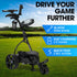 THOMSON E5000 Pro Lithium Golf Buggy, 36 Hole, Only 12kg, Easy Fold, Electric Motorised Buggy Trolley Cart w/ Seat, Black