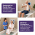 Motorised Bath Lift Chair, Electric Battery Operated Reclining Seat, Bathing for Elderly & Disabled, 136kg Capacity Blue