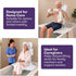 EQUIPMED Motorised Bath Lift Chair, Electric Battery Operated Reclining Seat, Bathing Aid for Elderly & Disabled, 136kg Capacity White