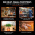 UNIMAC 2kW Industrial Electric Fan Heater, 2 Heat Settings, Fast Heating, Compact Portable Box Design for Workshop and Garage Use
