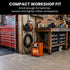 UNIMAC 2kW Industrial Electric Fan Heater, 2 Heat Settings, Fast Heating, Compact Portable Box Design for Workshop and Garage Use