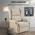Electric Recliner Lift Heat Chair for Elderly, Massage, Heat Therapy, Aged Care, Beige