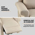 Electric Recliner Lift Heat Chair for Elderly, Massage, Heat Therapy, Aged Care, Beige