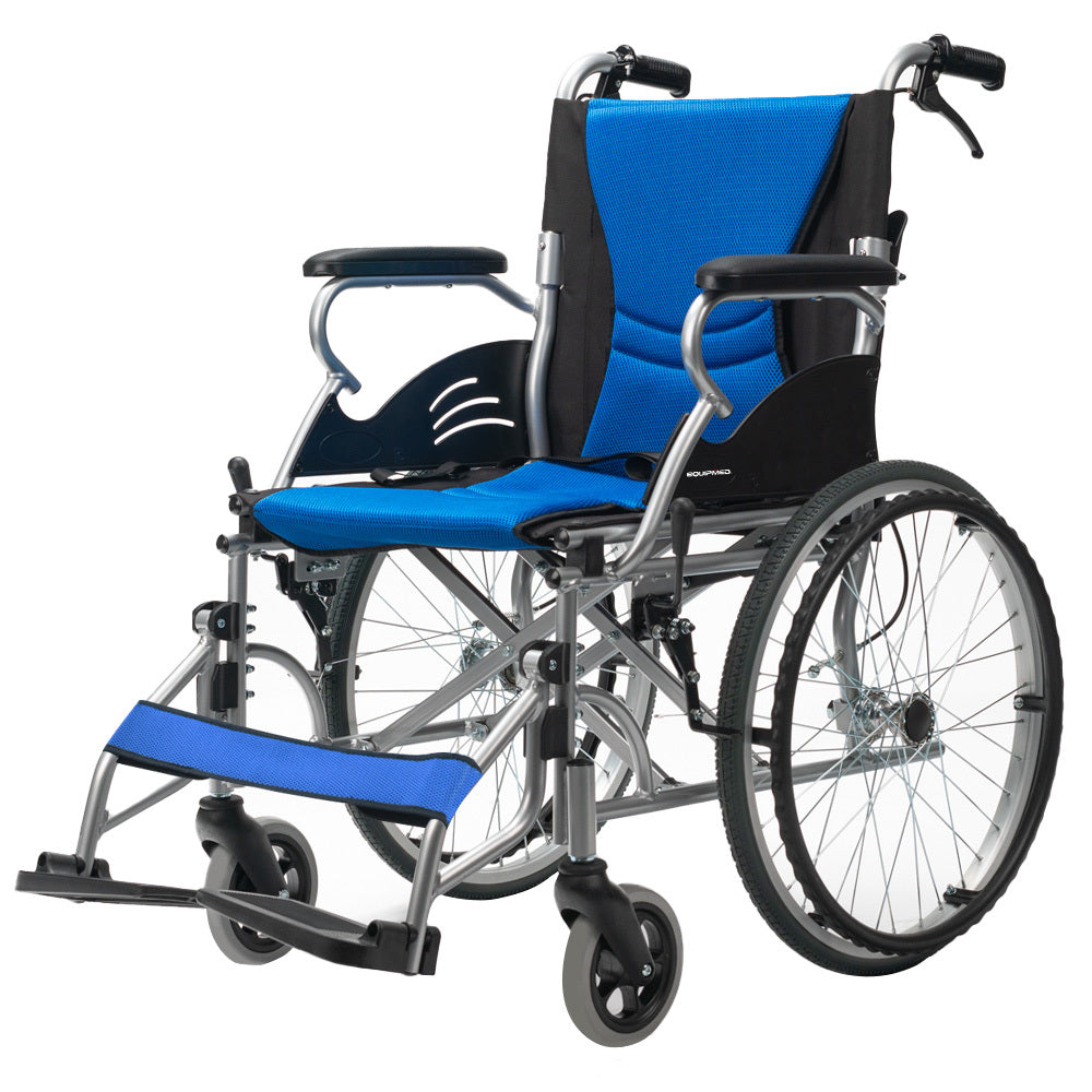EQUIPMED Folding Aluminium Wheelchair, 20