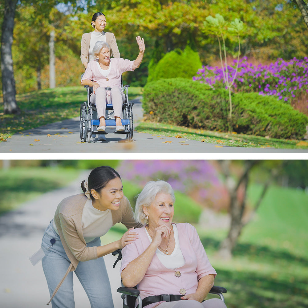 EQUIPMED Folding Aluminium Wheelchair, 20