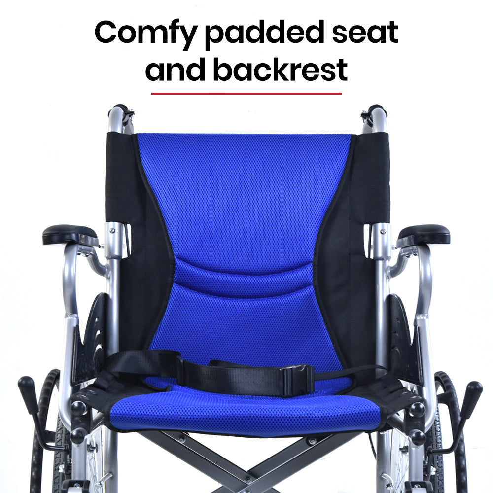 EQUIPMED Folding Aluminium Wheelchair, 20