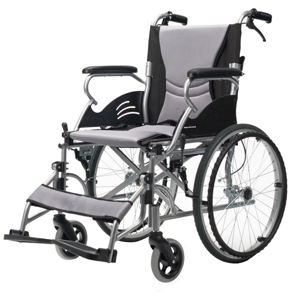 EQUIPMED Folding Aluminium Wheelchair, 20