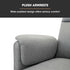 FORTIA Electric Armchair Recliner, Single Fabric Chair, Grey