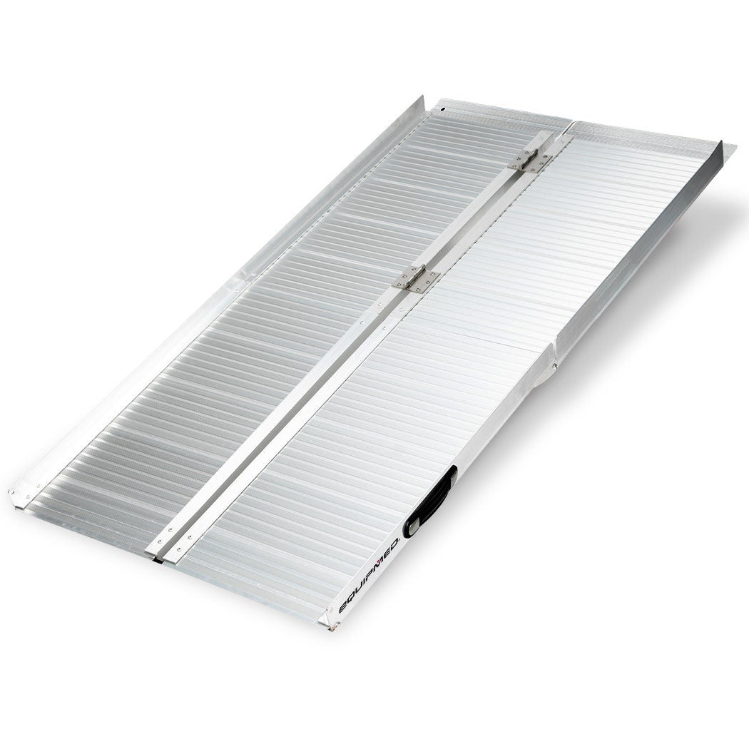 152cm Portable Folding Aluminium Access Ramp, 272kg Rated, for Wheelchair, Mobility Scooter, Rollator