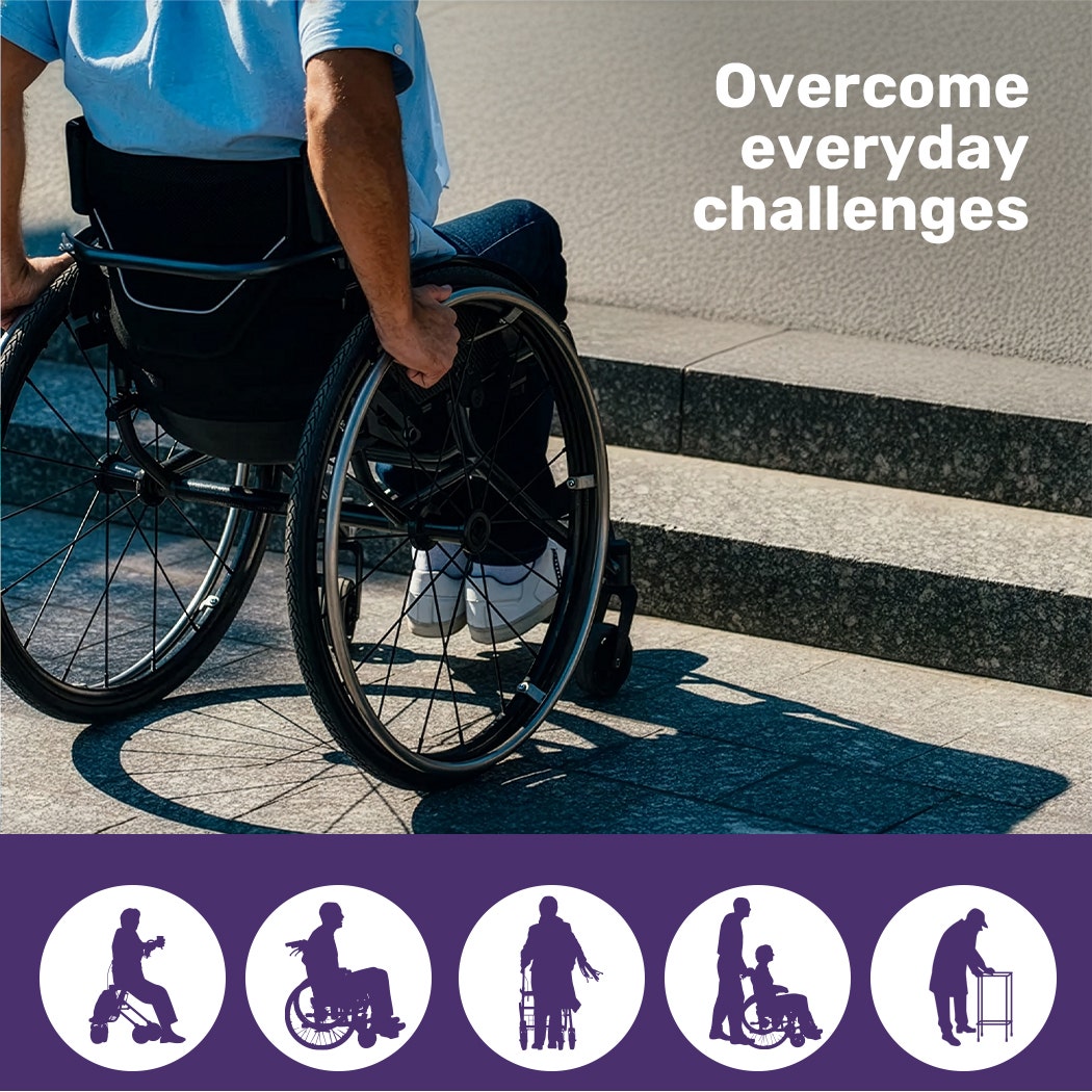 152cm Portable Folding Aluminium Access Ramp, 272kg Rated, for Wheelchair, Mobility Scooter, Rollator