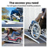 EQUIPMED 152cm Portable Folding Aluminium Access Ramp, 272kg Rated, for Wheelchair, Mobility Scooter, Rollator