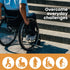 182cm Portable Folding Aluminium Access Ramp, 272kg Rated, for Wheelchair, Mobility Scooter, Rollator