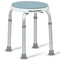 Shower Chair Bath Stool, with 360-degree Swivel Rotating Seat for Elderly, White/Blue