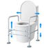 Over Toilet Support Frame Safety Grab Aid Rail, 125kg Capacity, Adjustable Height and Width