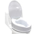 Raised Over Toilet Seat, 10cm Riser, 125kg Capacity, Raiser with Lid, White