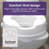 Raised Over Toilet Seat, 10cm Riser, 125kg Capacity, Raiser with Lid, White
