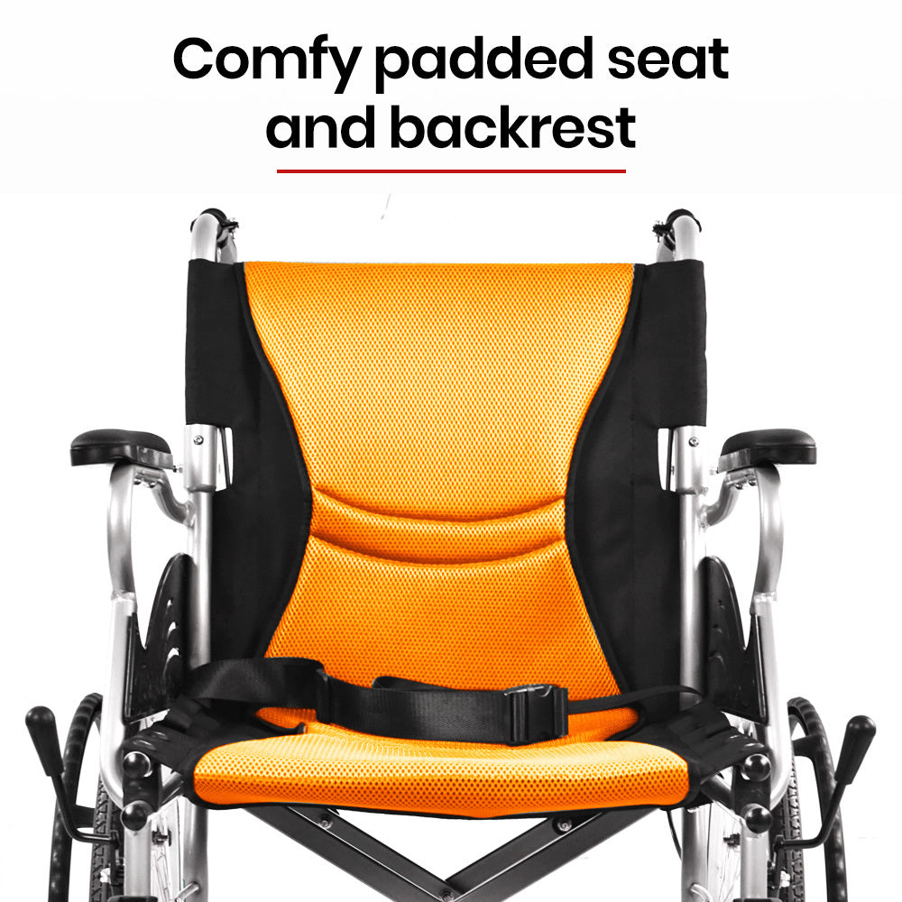 EQUIPMED Folding Aluminium Wheelchair, 20