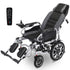 Power Electric Wheelchair, Long Range, Auto Recline, Lithium Battery, 16" Rear Wheels, Headrest, Folding, Grey/Black