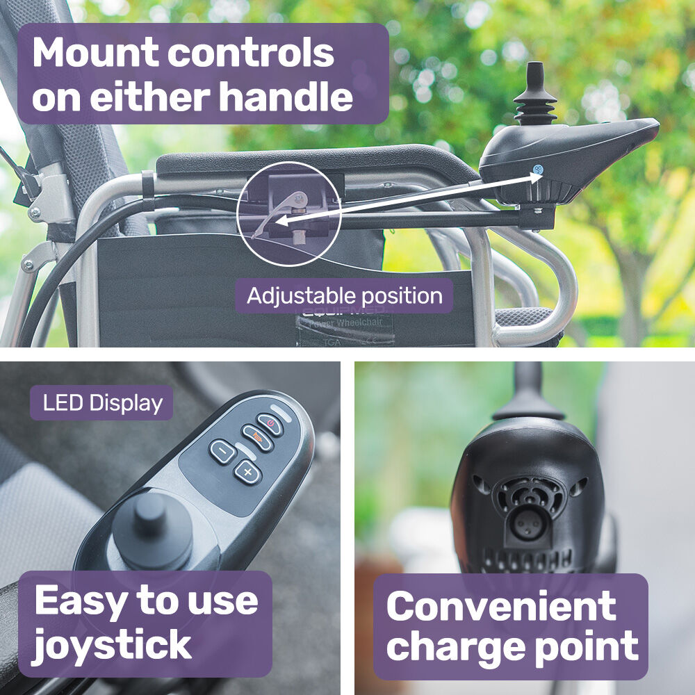 Power Electric Wheelchair, Long Range, Auto Recline, Lithium Battery, 16