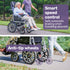 Power Electric Wheelchair, Long Range, Auto Recline, Lithium Battery, 16" Rear Wheels, Headrest, Folding, Grey/Black