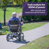 Power Electric Wheelchair, Long Range, Airline Approved, Folding, Aluminium Frame, Lithium Battery, Blue