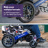 Power Electric Wheelchair, Long Range, Airline Approved, Folding, Aluminium Frame, Lithium Battery, Blue