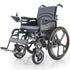 Electric Wheelchair Folding, Folding, Long Range, Lithium Battery, 24" Rear Wheels, Black
