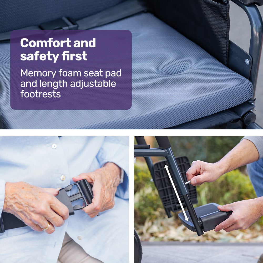 Electric Wheelchair Folding, Folding, Long Range, Lithium Battery, 24