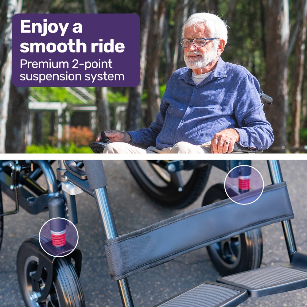 Electric Wheelchair Folding, Folding, Long Range, Lithium Battery, 24