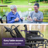 Electric Folding Wheelchair, Wide Bariatric Chair Seat, Comfortable for S-XL, Long Range, Lithium Battery, Black