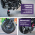 Electric Folding Wheelchair, Long Range, Airline Approved, Aluminium Frame, Lithium Battery, Black