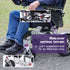 EQUIPMED Power Electric Wheelchair, Airline Approved Wheel Chair, Lightweight, Folding, Long Range, Lithium Batteries, Black & Silver