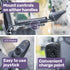EQUIPMED Power Electric Wheelchair, Long Range, Airline Approved, Alloy, Remote Control, Lithium Battery, Black/Silver