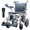 Power Electric Wheelchair, Airline Approved Wheelchair, Extra Lightweight, Long Range, Lithium Batteries, Silver