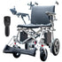 Power Electric Wheelchair, Airline Approved Wheelchair, Extra Lightweight, Long Range, Lithium Batteries, Silver
