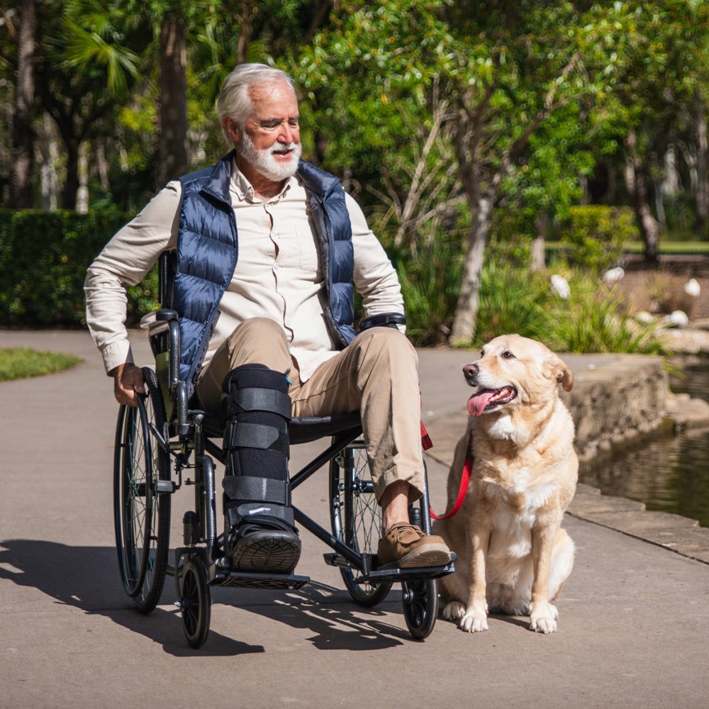 24 Inch Folding Bariatric Wheelchair, XL Wide Design, 136kg Capacity, Park Brakes, Retractable Armrests, Dark Grey Hammertone