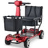 ComfortCruise Large Mobility Scooter, 15km/h Top Speed, Up to 45km Range, Strong Climbing, 120kg Capacity, Red