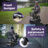 EQUIPMED FreeLite+ Mid-Sized Foldable Electric Mobility Scooter, Lithium Battery, Long Range and Easy Charging, Grey