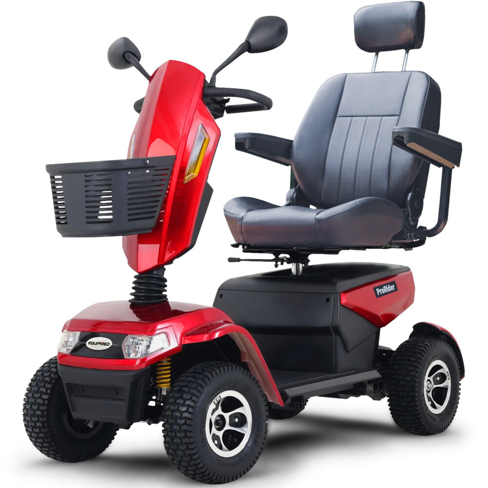 ProRider Ultra Large-sized, High Power, Strong Climber, Varied Terrain, 200kg Capacity Mobility Scooter - Red