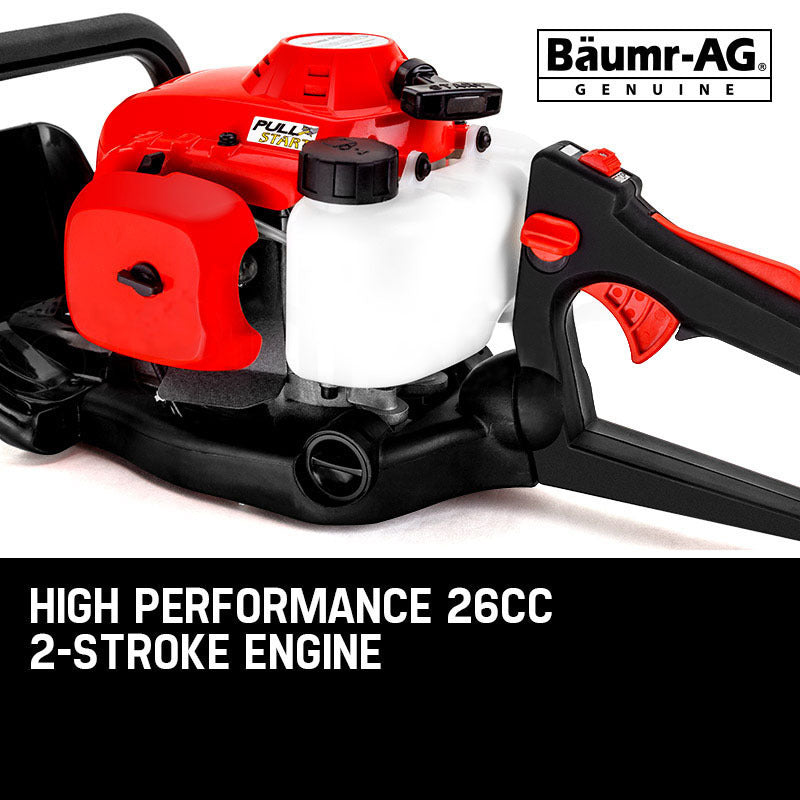 26CC Petrol Hedge Trimmer - 2-Stroke Clipper Saw Precision 24 Blade