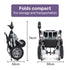 EQUIPMED Ultra-Light Power Wheelchair, Tight Turning, Airline Approved, ARTG Certified, Aluminium Frame, Lithium Battery, Brown