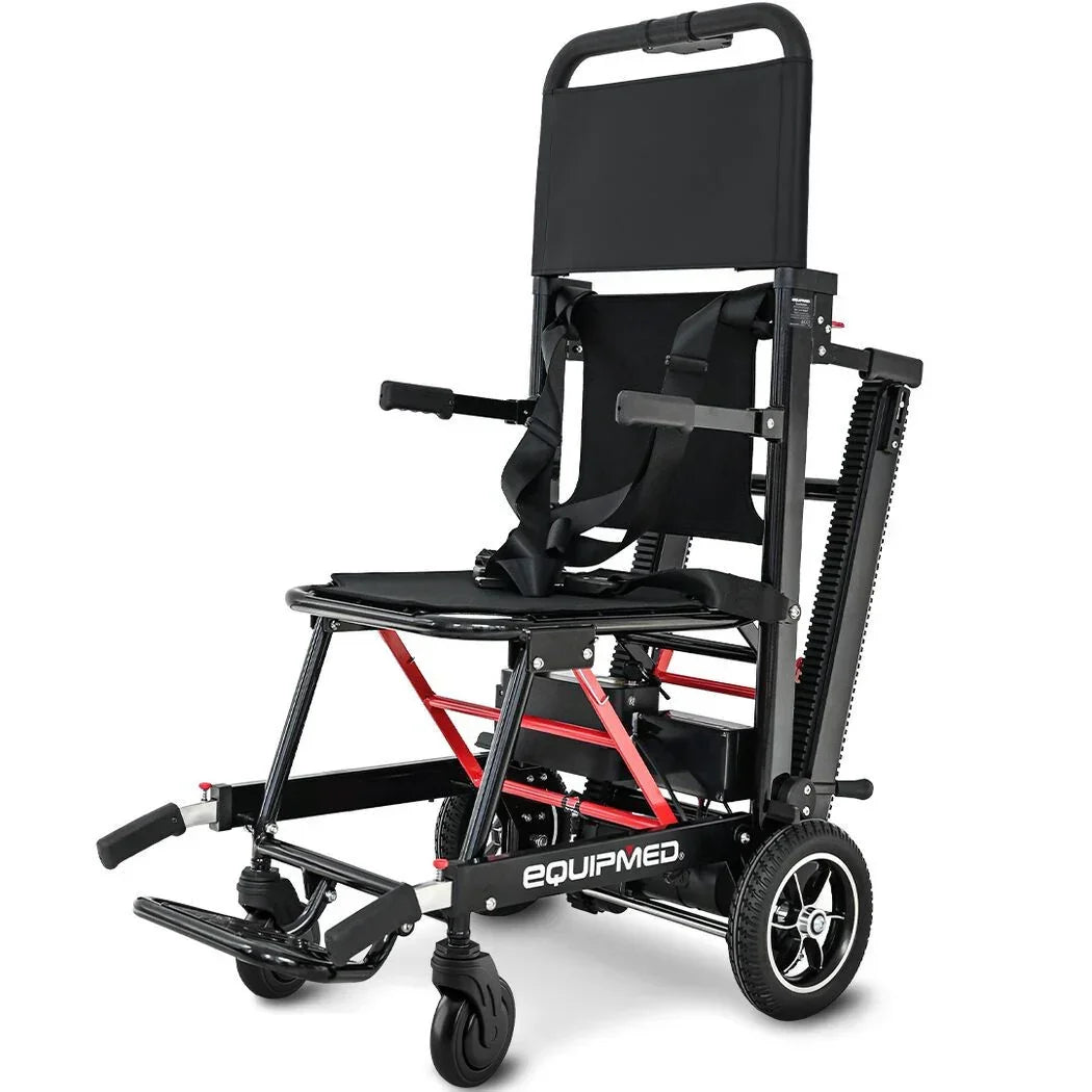 Electric Stair Climbing Wheelchair, 169kg Load Capacity, 46 Steps/min, Aluminium Alloy, Foldable